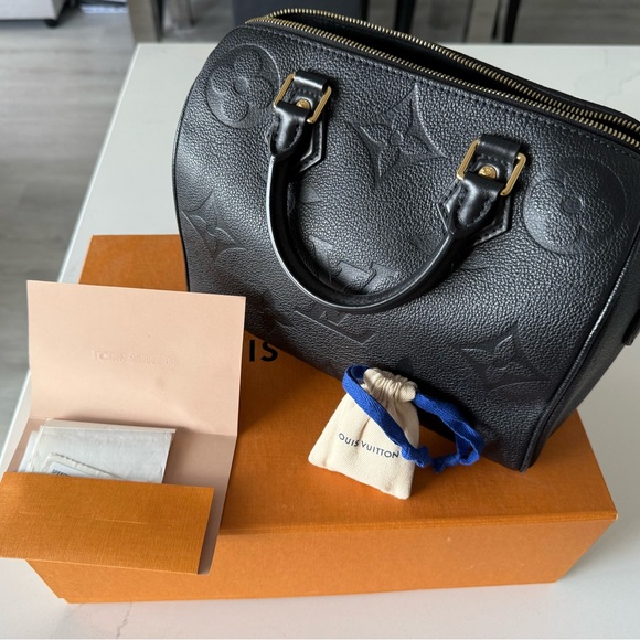 Louis Vuitton Black Satchel with Gold Hardware - Picture 2 of 11